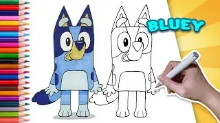 How to Draw Bluey | Step by Step Tutorial