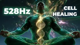 Heal Your DNA & Restore Vitality ⚕️ Golden Helix Ignition // 528Hz Transformation of Life Force 🧬✨