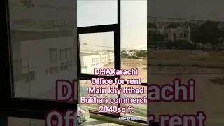 DHA Bukhari commercial 2040sqft office for rent. #dhakarachi #officeforrentkarachi ##officerental