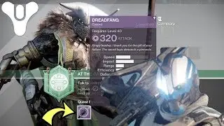 Destiny 1 Getting Dread Fang after blighted chalice gameplay episode  1