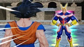 Jump Force - Goku meets All Might! Challenges him to a Fight! DLC Story Mission!