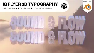 Instagram Flyer Typography Animation - Blender 3.0 Tutorial