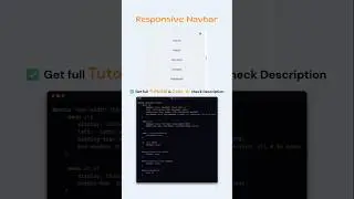 Responsive Navbar 😮 | HTML & CSS Only #webdevelopment  #coding #uidesignlearning