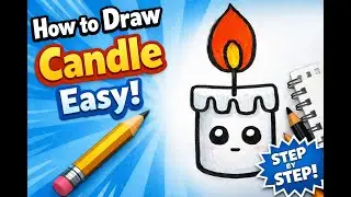 LEARN How To Draw Candle Easy Step By Step For Beginners