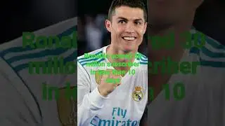 ronaldo breaked the record of Mr.beast new youtube channel of ronaldo #yt #viral#sigma#recordbreakin