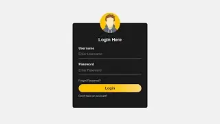 How to Create Login Form in HTML and CSS | Sign In Form Design
