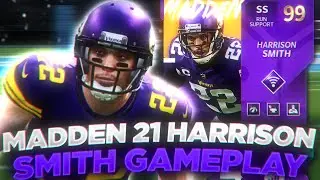 HITMAN! 99 OVR TEAM MASTER HARRISON SMITH GAMEPLAY! MADDEN 21 ULTIMATE TEAM