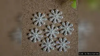 100pcs White Pearl Resin Snowflake Flatbacks Embellishments DIY Phone Christmas Decorations Scrapboo