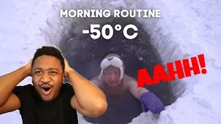 The Yakutian Morning Routine: Ice Bath (-50&deg;C/-58&deg;F) Reaction