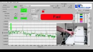 Resonant Inspection - NDT-RAM - Taking Investigation Data