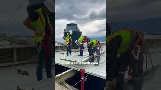Taşy&uuml;n&uuml; sandvi&ccedil; panel montaj uygulaması, tilki kuyruğu kesim işlemi.