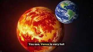 Venus Earth's Twin, But Hot! Similar size to Earth, thick atmosphere, incredibly hot surface, volcan