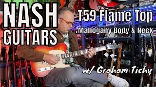 Nash Guitars Mahogany T-59 Cherry Sunburst w/ Graham Tichy