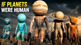 What if Planets Were Human | Planet Size Comparison in first person view