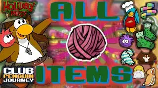 🧶Club Penguin Journey | How To Knit ALL Items In The Knitting System | Holiday Party 2024🧶