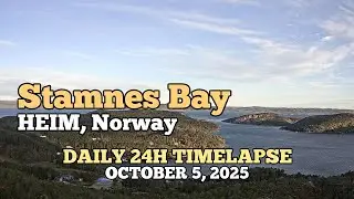 Stamnes Bay - Daily Timelapse: October 5, 2025 [Tr&oslash;ndelag, Norway]