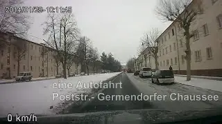 Autofahrt durch Velten