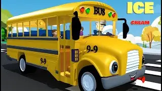 Wheels on the Bus (Slow) + Ice Cream Song + Rain Rain Go Away | Kids Songs #nurseryrhymes #funny