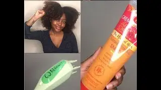 Quick Low Puff on Thick Natural Hair