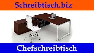 Schreibtisch mit Sideboard LOOPY, Chefschreibtisch, Chefb&uuml;ro, hochwertige B&uuml;rom&ouml;bel