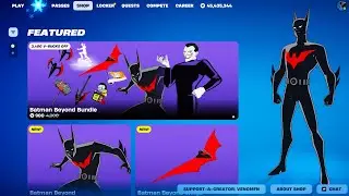 NEW Batman Beyond Skins & Bundle Fortnite Item Shop Showcase! (Available Now)