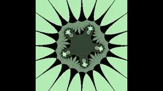 Biomorph #fractal #4bit #render with #my 100% #pure #python #graphics #library