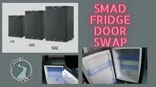 Smad 40L Camper Van Fridge How I reverse fridge door, door swap, reverse swing