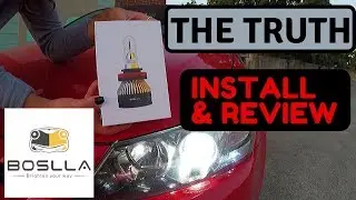 Boslla 4 color Led Headlight install and review 2013 Scion Tc