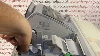 How To Install Memory Protection Batteries Sharp XE-A213 / XEA213 / XE-A302 / XEA302 Cash Registers