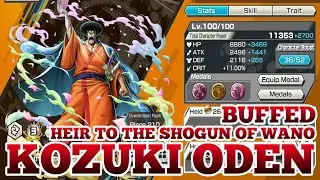 BUFFED KOZUKI ODEN HEIR TO THE SHOGUN OF WANO GAMEPLAY | ONE PIECE BOUNTY RUSH | OPBR
