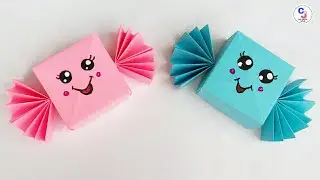 Easy Origami Candy Box DIY | Paper craft | Mini paper candy storage box