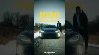 WE HIT 1K!! 🥳🫶🏼 #youtube #smallchannel #carvideos #subarubrz