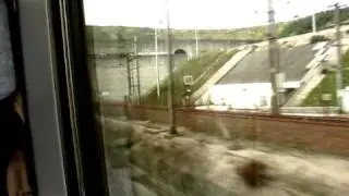 Eurostar entering the Channel Tunnel