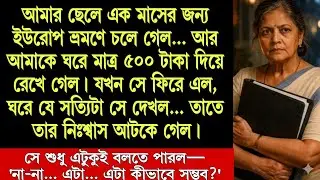আমার ছেলে ইউরোপে গিয়েছিল এবং আমার জন্য ৫০০ টাকা রেখে গিয়েছিল... ফিরে আসার পর সে যা দেখল তাতে আমার...