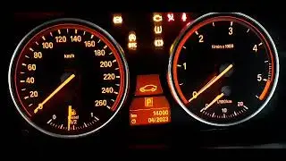 BMW cluster startup needle sweep and engine temperature