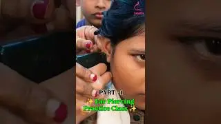 💖✨Ear piercing done right 💉Future beauty pro in action 💄🌟Teaching &bull; Learning &bull; Achieving 💯✨ #katihar