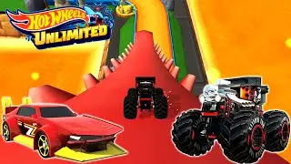 HOT WHEELS UNLIMITED 2 - Mad Manga, Motosaurus, Bone Shaker