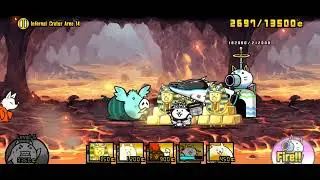 Battle Cats Infernal Crater Area 14 (No Gacha) - Jinfore Volcano Stage 14