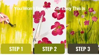 Easy Floral Collage - 6 steps