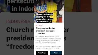 Please continue to pray for the persecuted church in Indonesia 🙏 #prayer #prayersneeded #godlovesyou