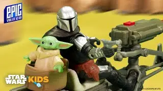 Super Speeder Bike Chase For The Mandalorian and Grogu | HASBRO Epic STAR WARS™