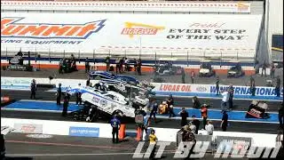 Terry Haddock, Takes Down Robert Hight, Funny Car Round 1 Eliminations, Lucas Oil Winter Nationals,