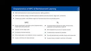 Model Predictive Control and Reinforcement Learning -L1