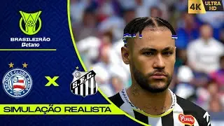 BAHIA X SANTOS | BRASILEIR&Atilde;O 2025 | 21 RODADA | PES 2021 4K60FPS SIMULA&Ccedil;&Atilde;O.