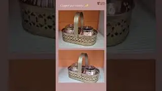 ✨ Copper Jar Combo &ndash; Elegant Return Gifts ✨Bring home charm of tradition #navratri #navratrispecial