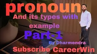 Pronoun and its types/ Pronoun for competitive exams SSC CGL CHSL MTS Banking/ 