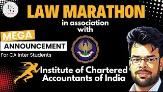 Mega Announcement: CA Inter Law Marathon with ICAI | 27th Nov | Jan 2025 attempt 🚀📚