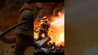 &ldquo;Hollywood Firefighter Cat &ndash; Epic Orange Cat Rescue Scene&rdquo; #shorts #cat #catshorts #firefighter