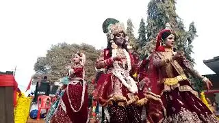 #video | Radha krishna dance in performance maa Bnailiya Mata mandir Shobha Yatra #dance #viral#best