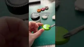 How to make clay ✨shiny✨ without UV resin #polymerclay #clayartist #glazing
